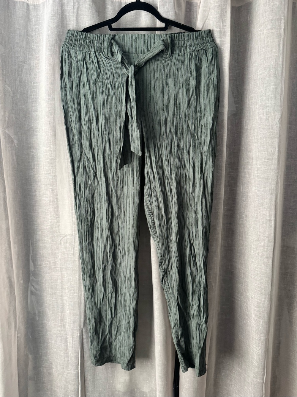 Soho Apparel Sage Green Drawstring pants